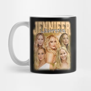 RETRO VINTAGE JENNIFER LAWRENCE BOOTLEG STYLE Mug